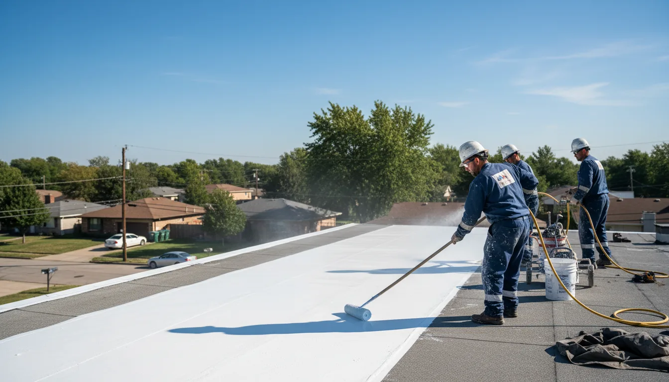 Commercial roof coating in Modoc, IL near me